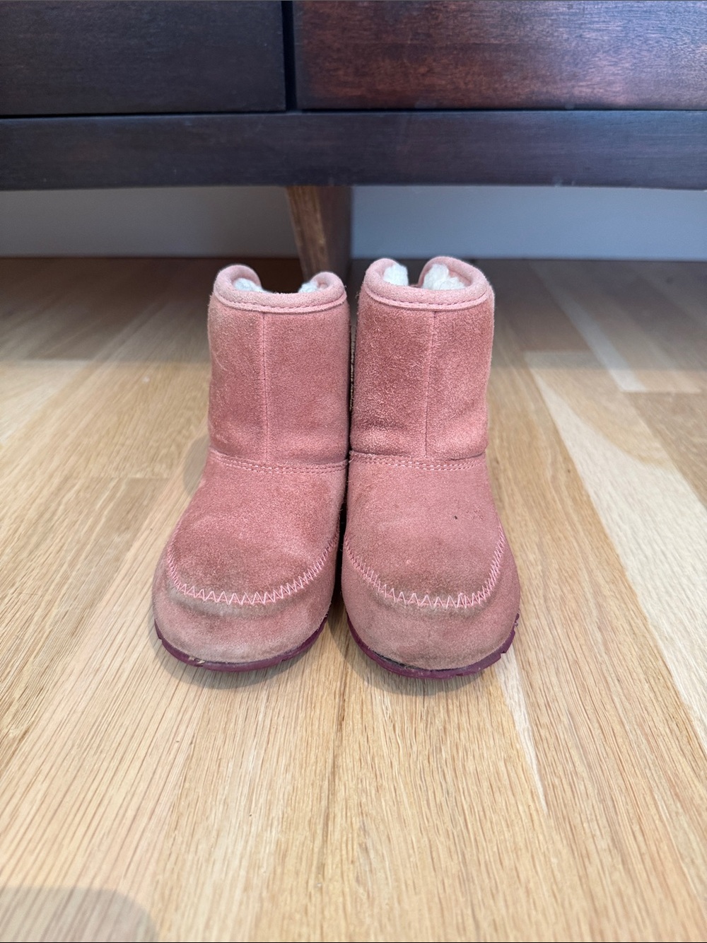 LL Bean Kids Cozy Suede Winter Boots - Pink